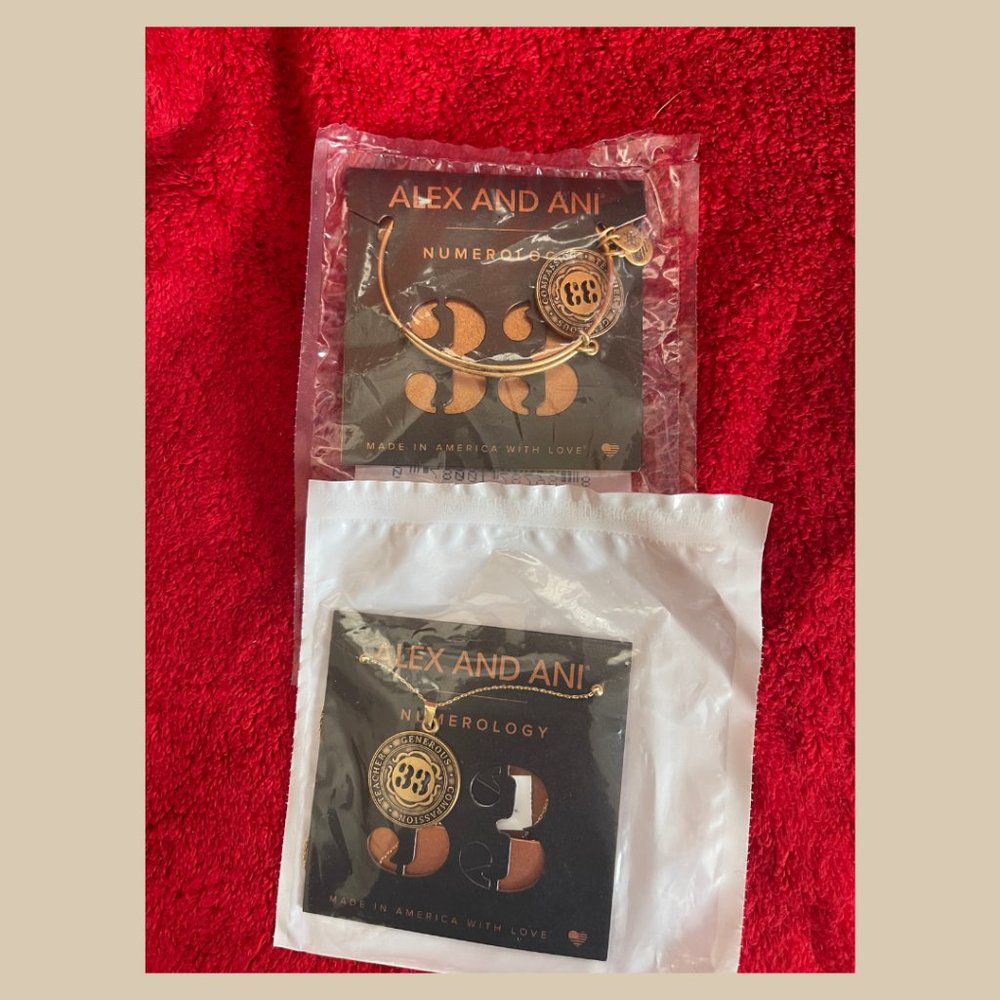 Alex and Ani Numerology Bracelet + Necklace